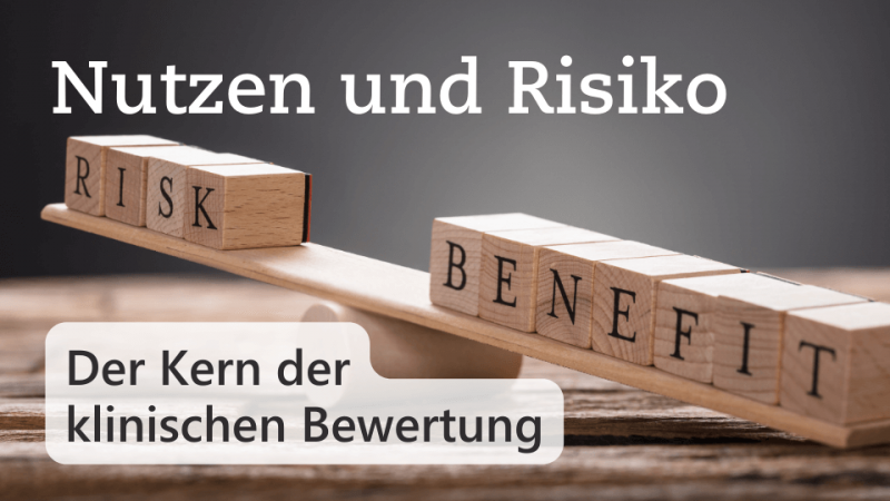 Textbild von Nutzen und Risiko - der Kern der klinischen Bewertung - von Metecon GmbH