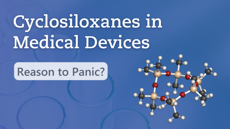 Textimage "Cyclosiloxanes in Medical Devices - Reason to Panic?" - Metecon GmbH