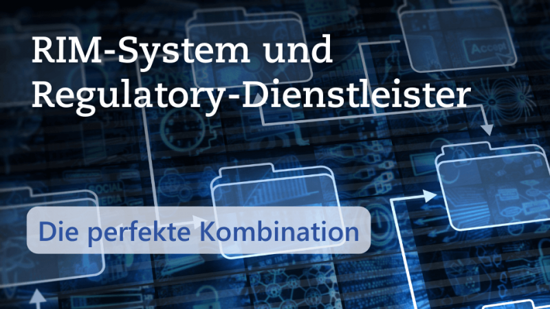 Textbild "RIM-System und Regulatory-Dienstleister - Die perfekte Kombination" von Metecon GmbH